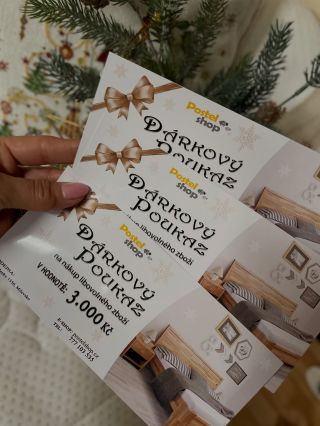 Dárkové poukázky 🎄 , dárek který nezklame 🎁#postelshop #milevsko